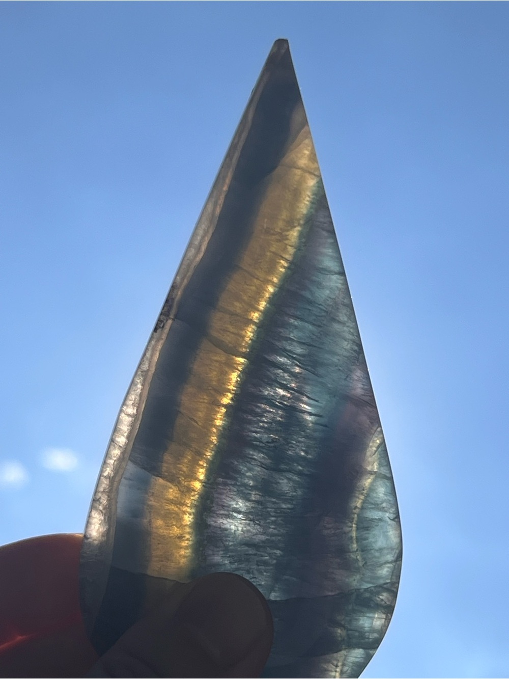 Fluorite (2) teardrop | crystal